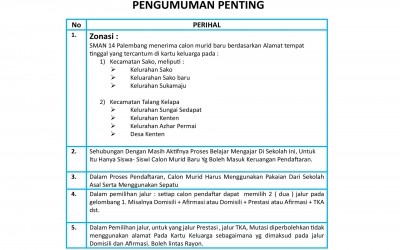 Pengumuman terbaru seputar SPMB 2026 - 2027
