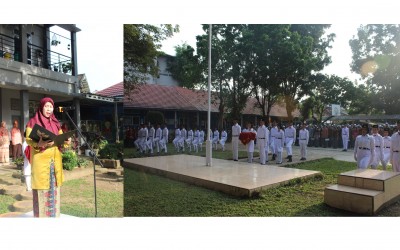 Upacara HUT ke-80 RI di SMA Negeri 14 Palembang Berlangsung Khidmat
